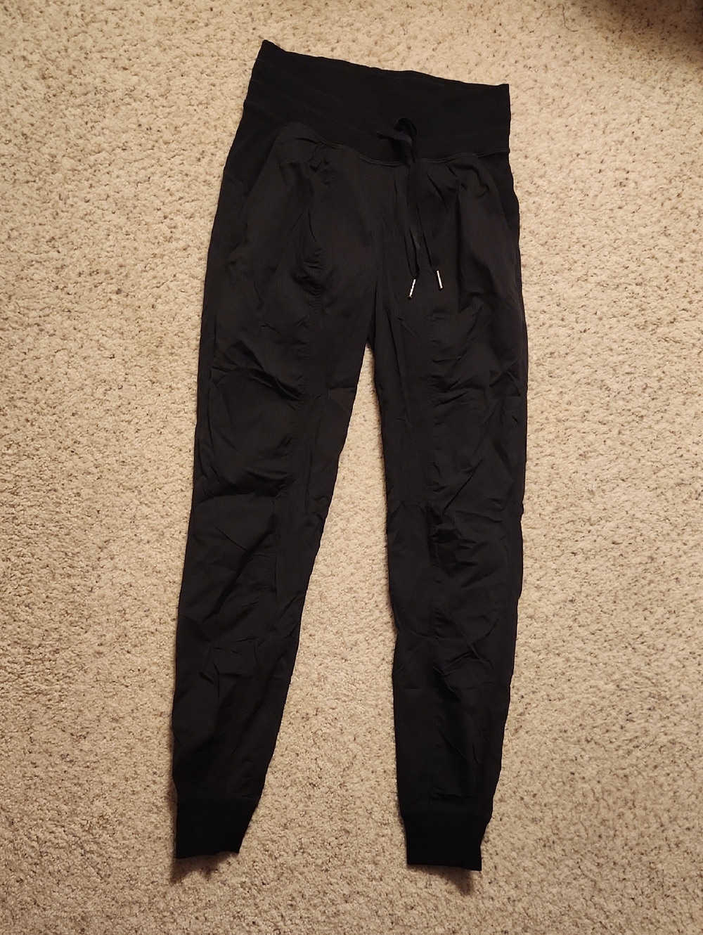 Never Worn Women's Lululemon Black Drawstring Jogger Pants, Size 2